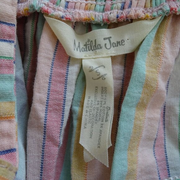Matilda Jane No Baggage Pastel Striped Maxi Dress Women Size S Easter Spring - Picture 6 of 15